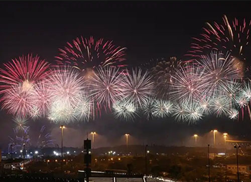 兴和县焰火晚会